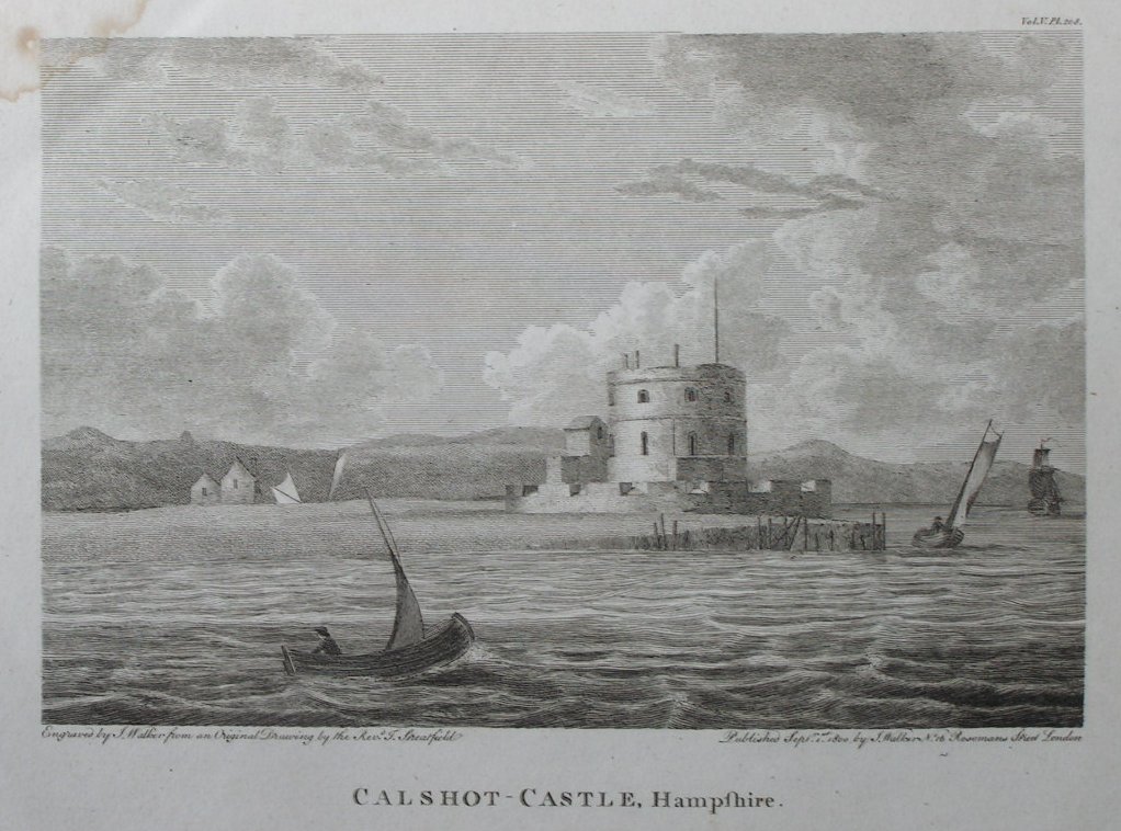 Print - Calshot-Castle, Hampshire - Walker