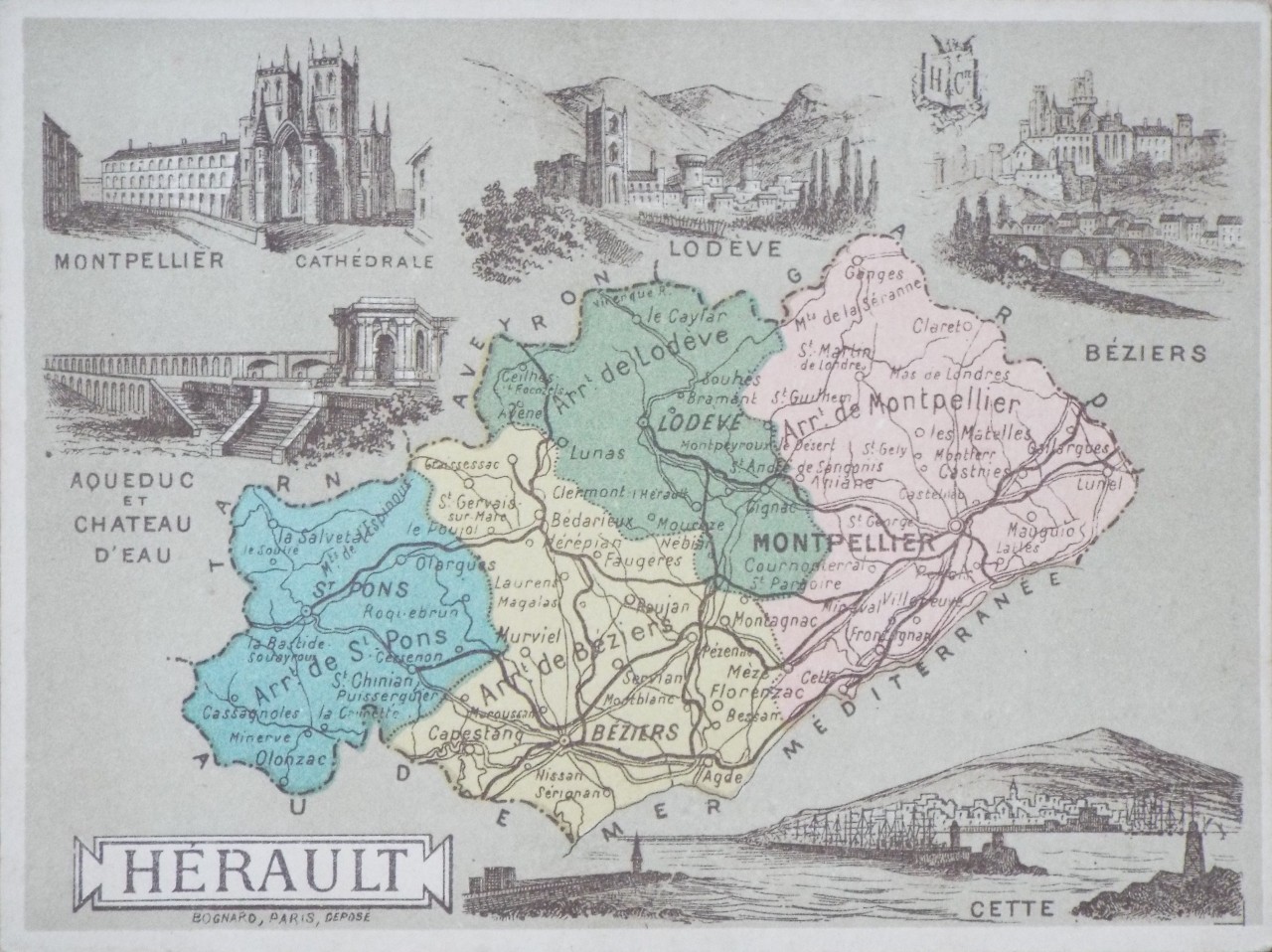 Map of Herault