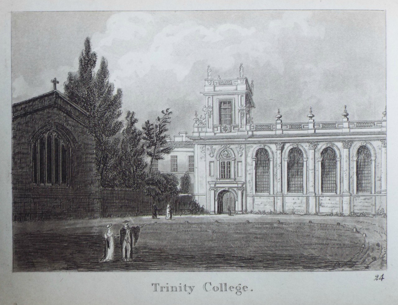 Aquatint - Trinity College.