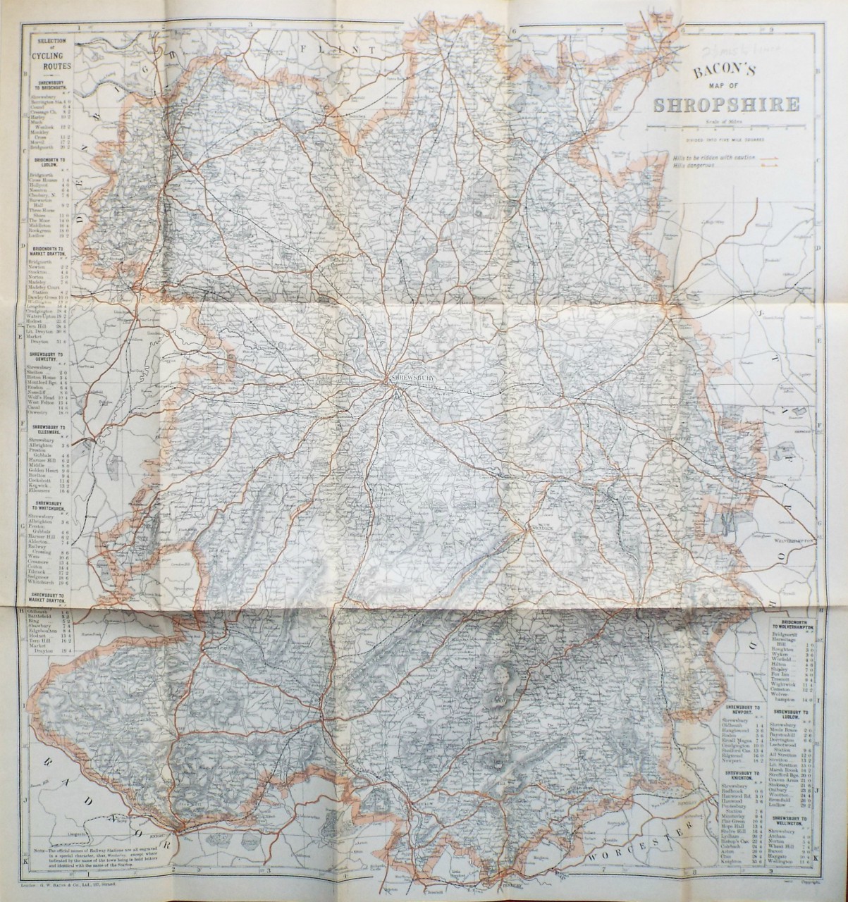 Map of Shropshire