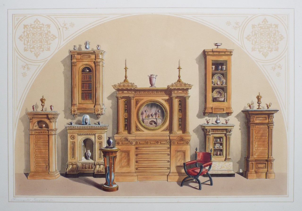 Lithograph - Ornamental Furniture in Mr. Beckford's Collection. - Richardson