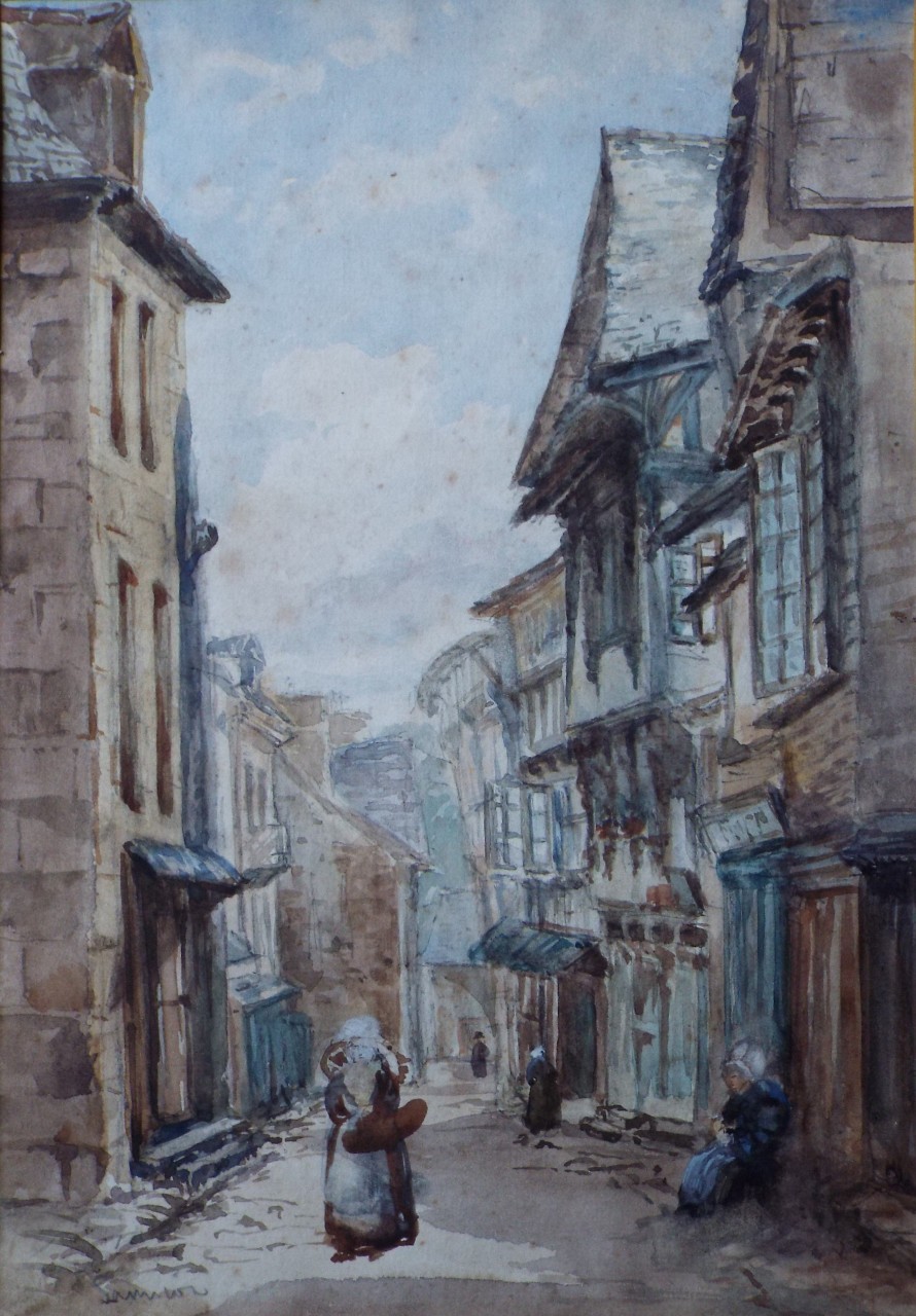 Watercolour - Street scene in Dinan?