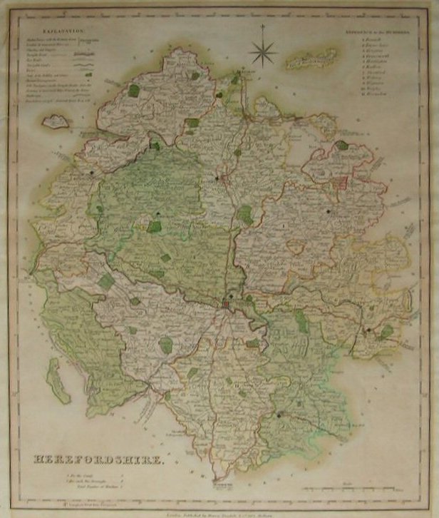 Map of Herefordshire - Teesdale