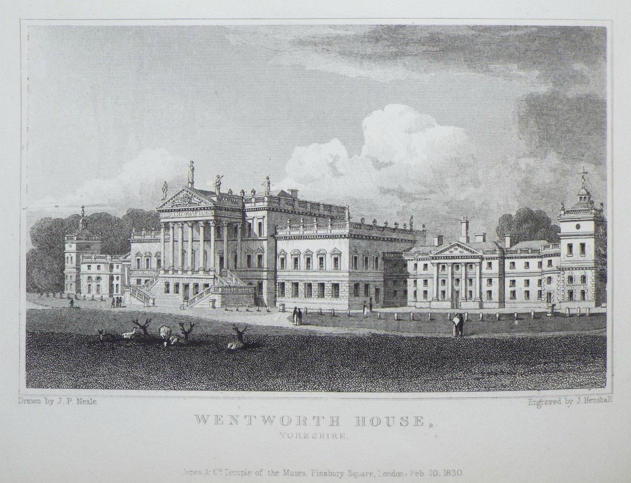 Print - Wentworth House, Yorkshire.  - Henshall