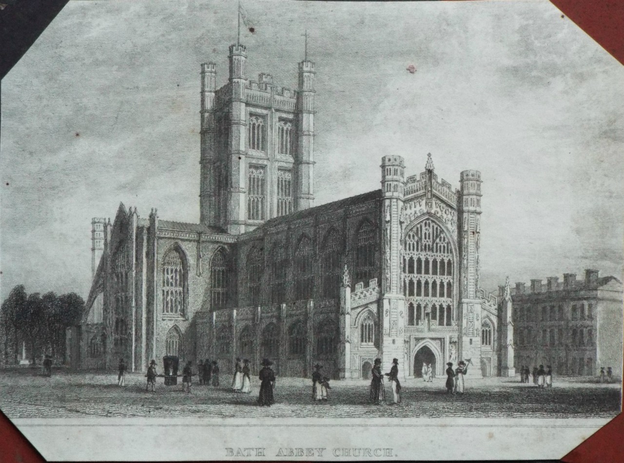 Print - Bath Abbey Church. - Adlard