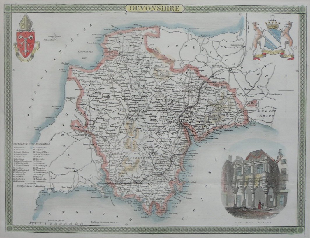 Map of Devon - Moule