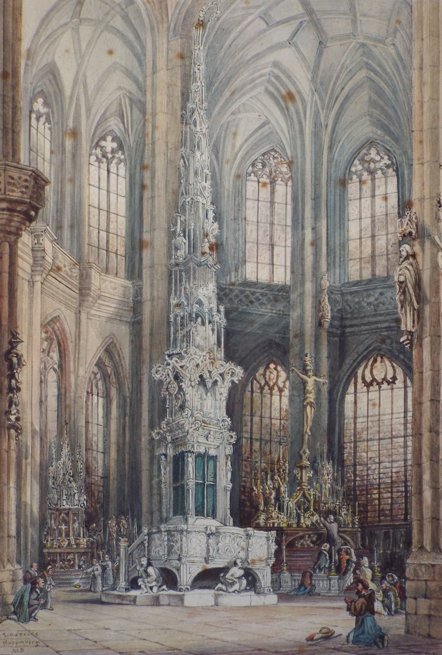 Watercolour - St. Laurence Nuremberg
