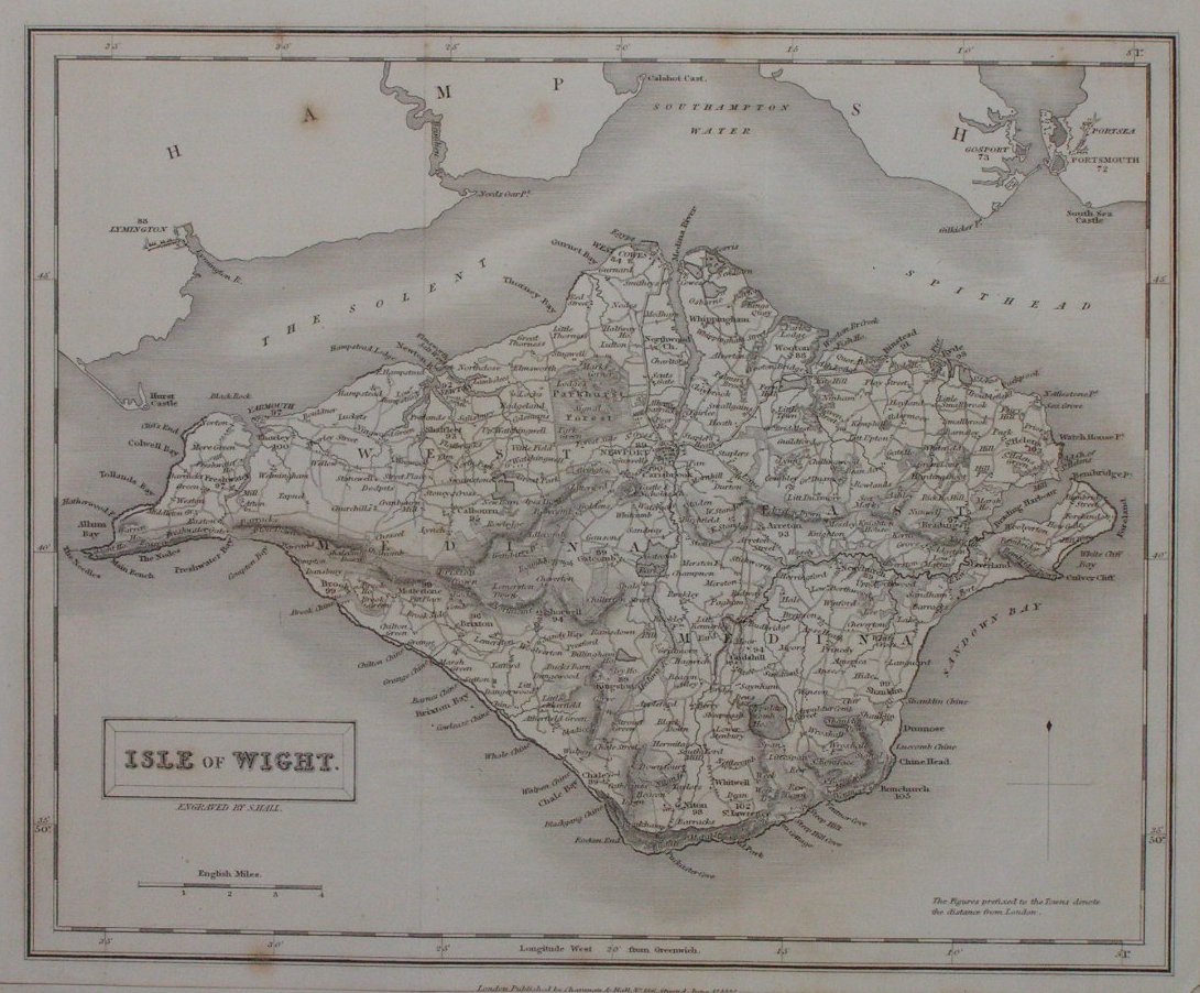 Map of Isle of Wight - Cole & Roper