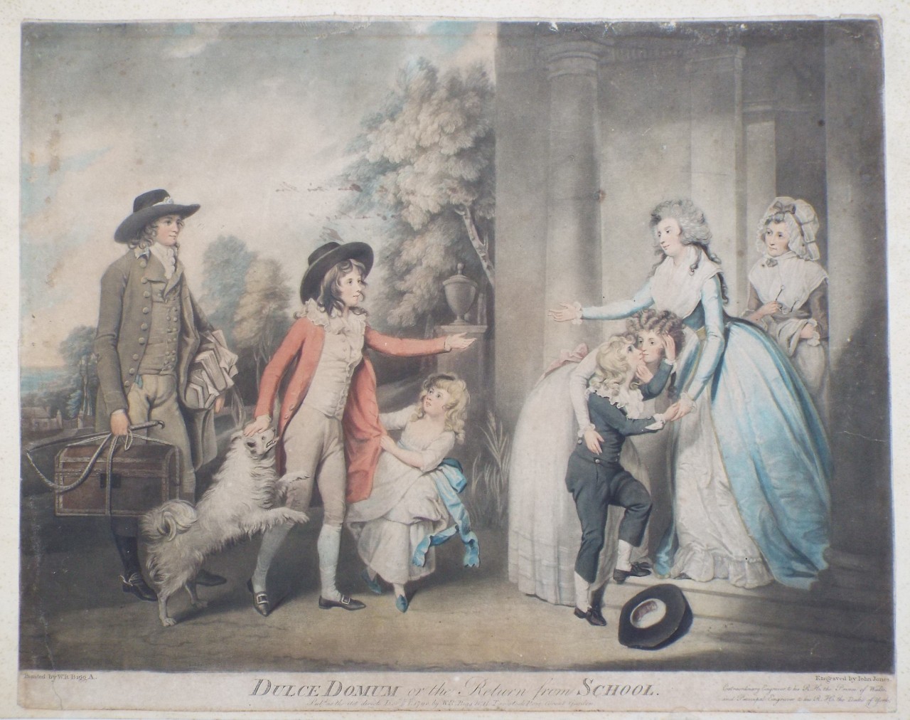 Mezzotint - Dulce Domum or the Return from School. - Jones