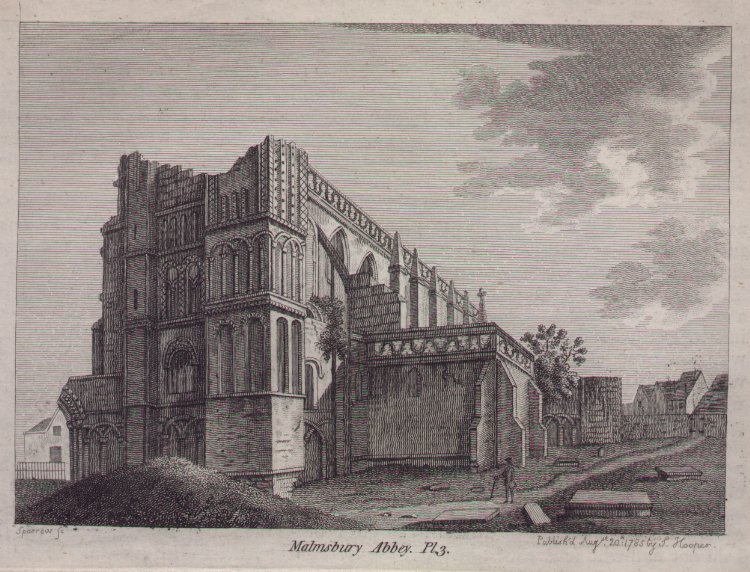 Print - Malmsbury Abbey. Pl.3 - 