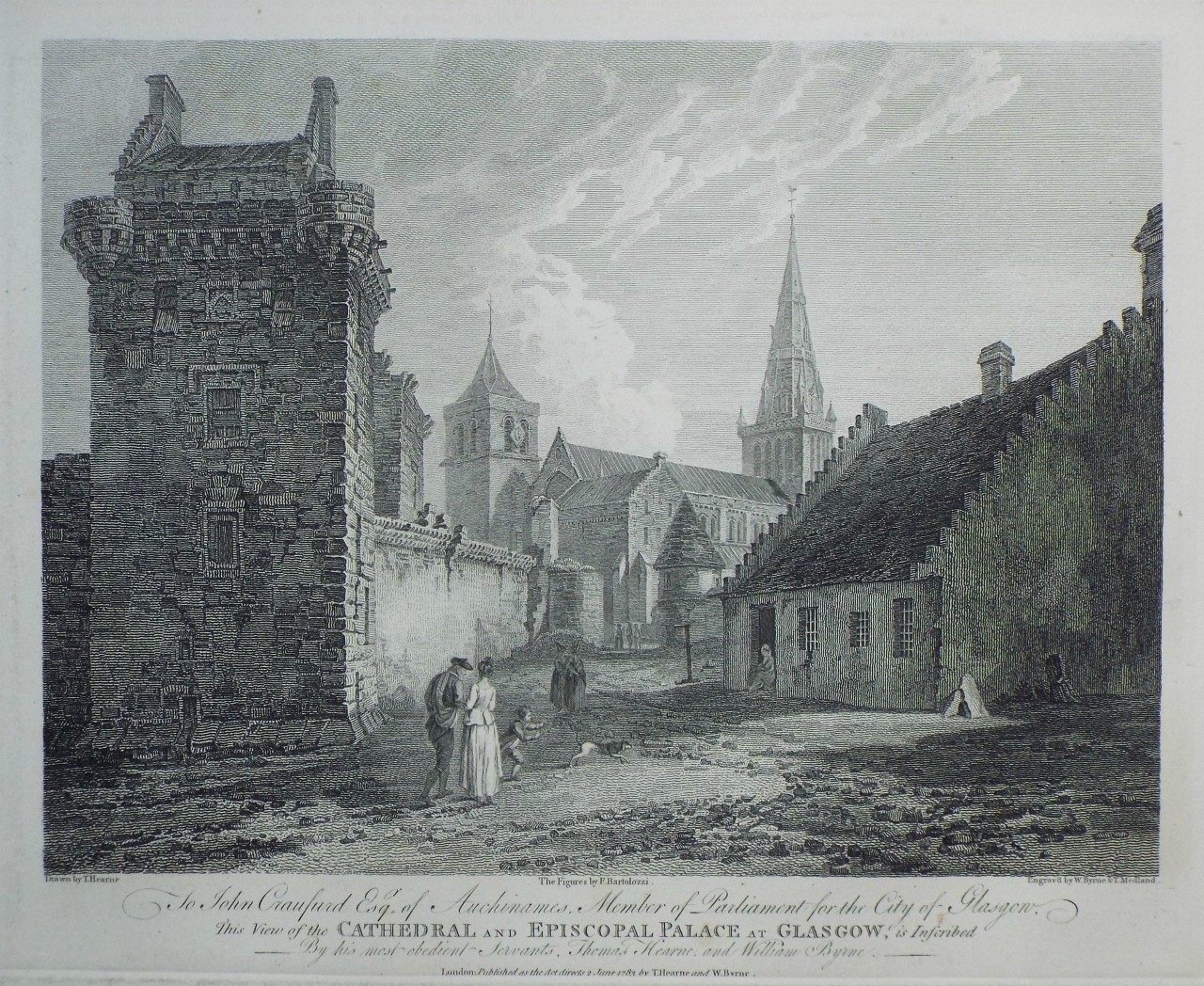 Print - Cathedral and Episcopal Palace at Glagow - Smith