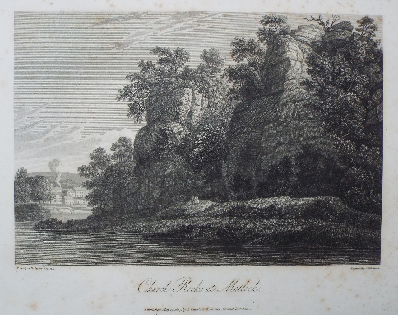 Print - Church Rocks at Matlock. - Middiman