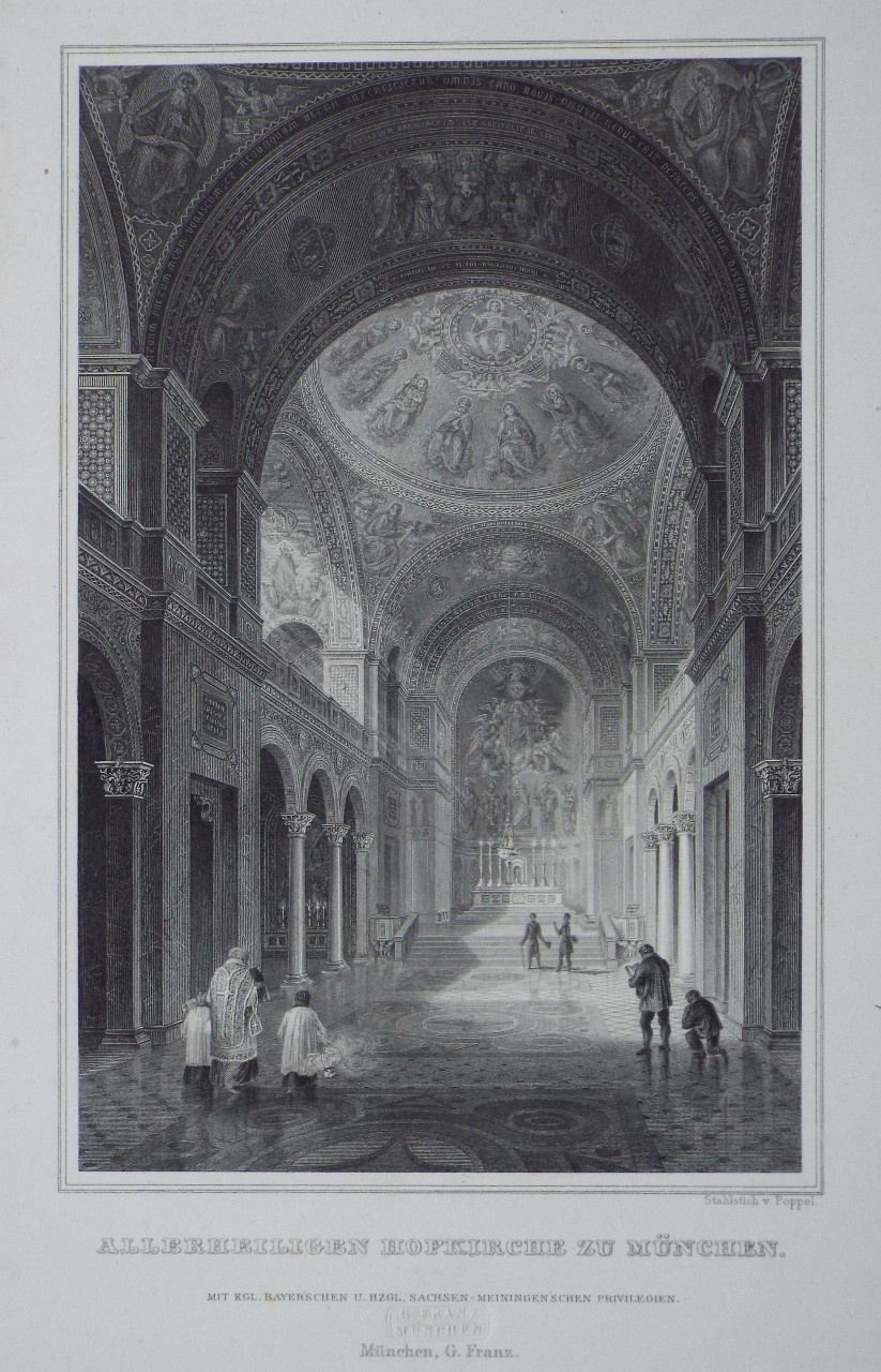 Print - Allerheiligen Hofkirche zu Munchen. - 