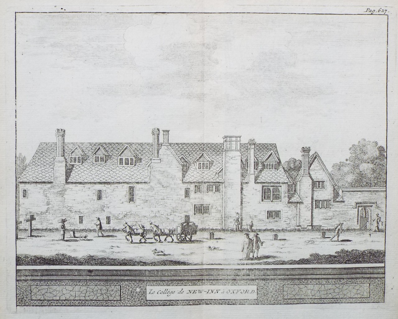 Print - Le College de New-Inn a Oxford.