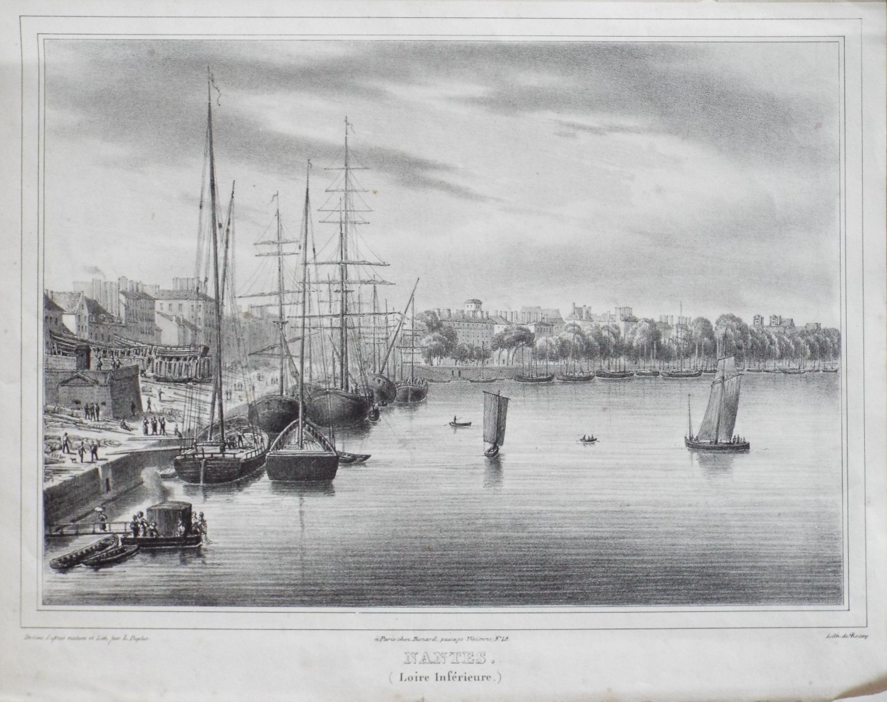Lithograph - Nantes. (Loire Inferieure.) - Duplat