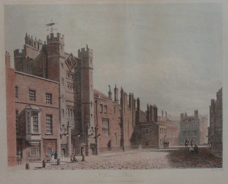 Aquatint - St James's Palace - Reeve