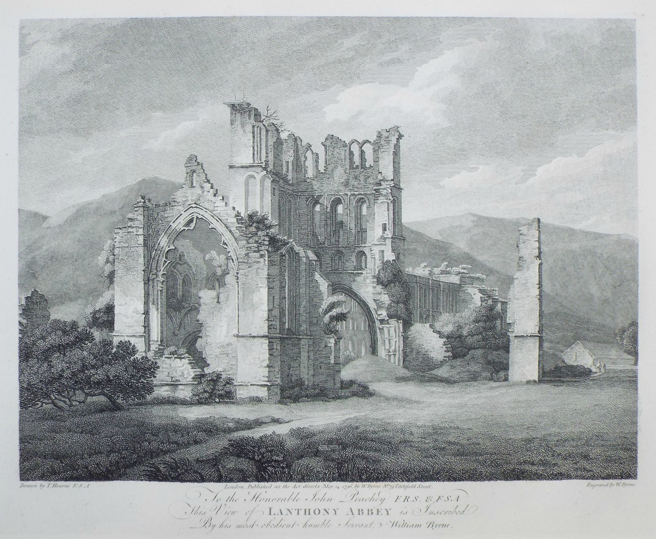 Print - Llanthony Abbey - Watts