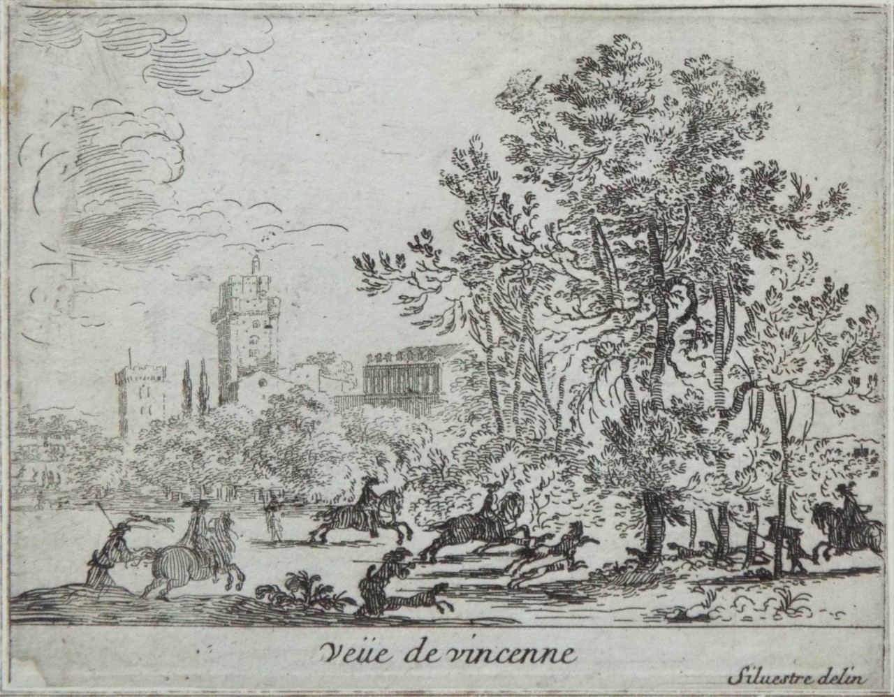 Print - Vue de Vincenne - Silvestre