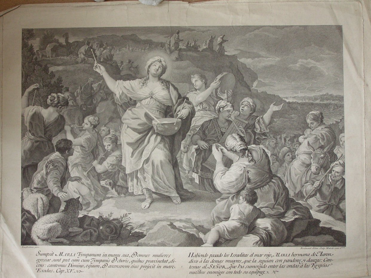 Print - Sumpsit Maria Tympanum in manua sua, etc etc - Ferdinand