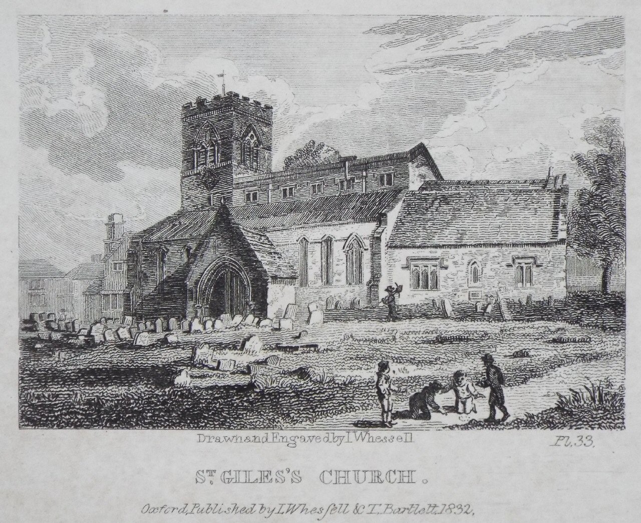 Print - St. Giles's Church. - Whessell