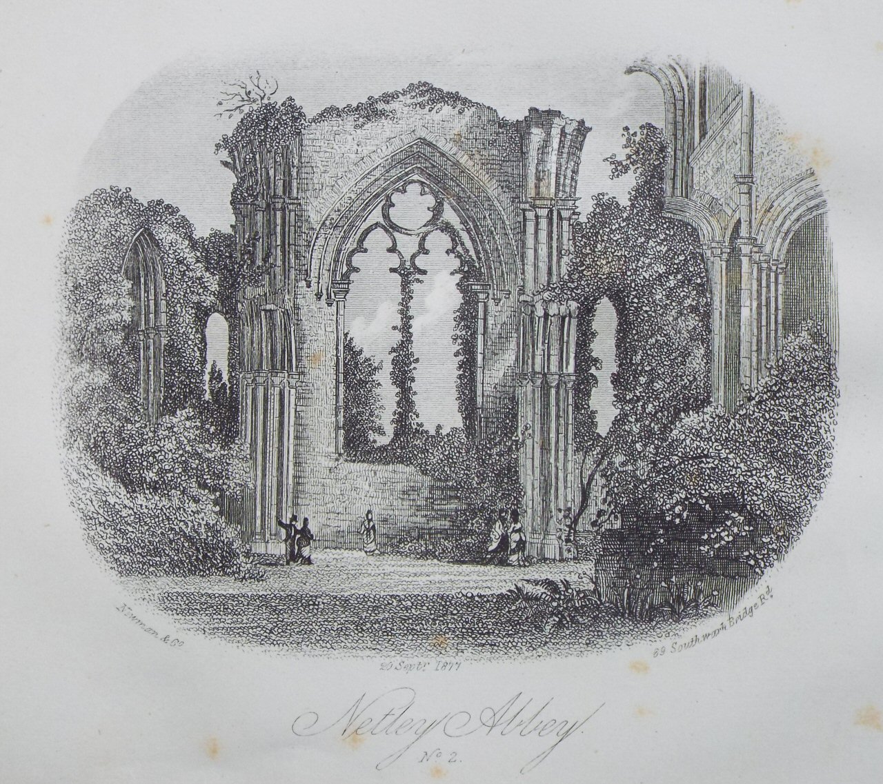 Steel Vignette - Netley Abbey No.2 - Newman