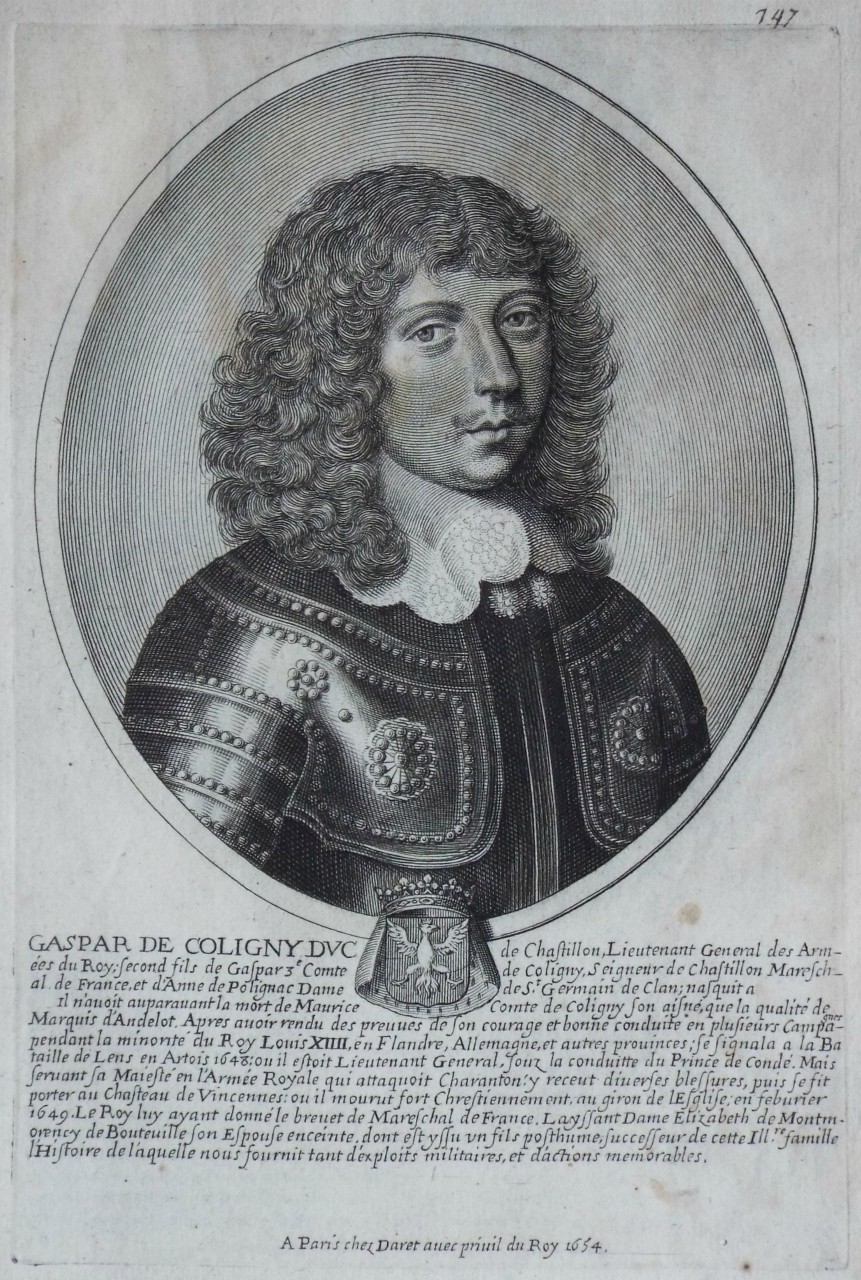 Print - Gaspar de Coligny Duc de Chastillon