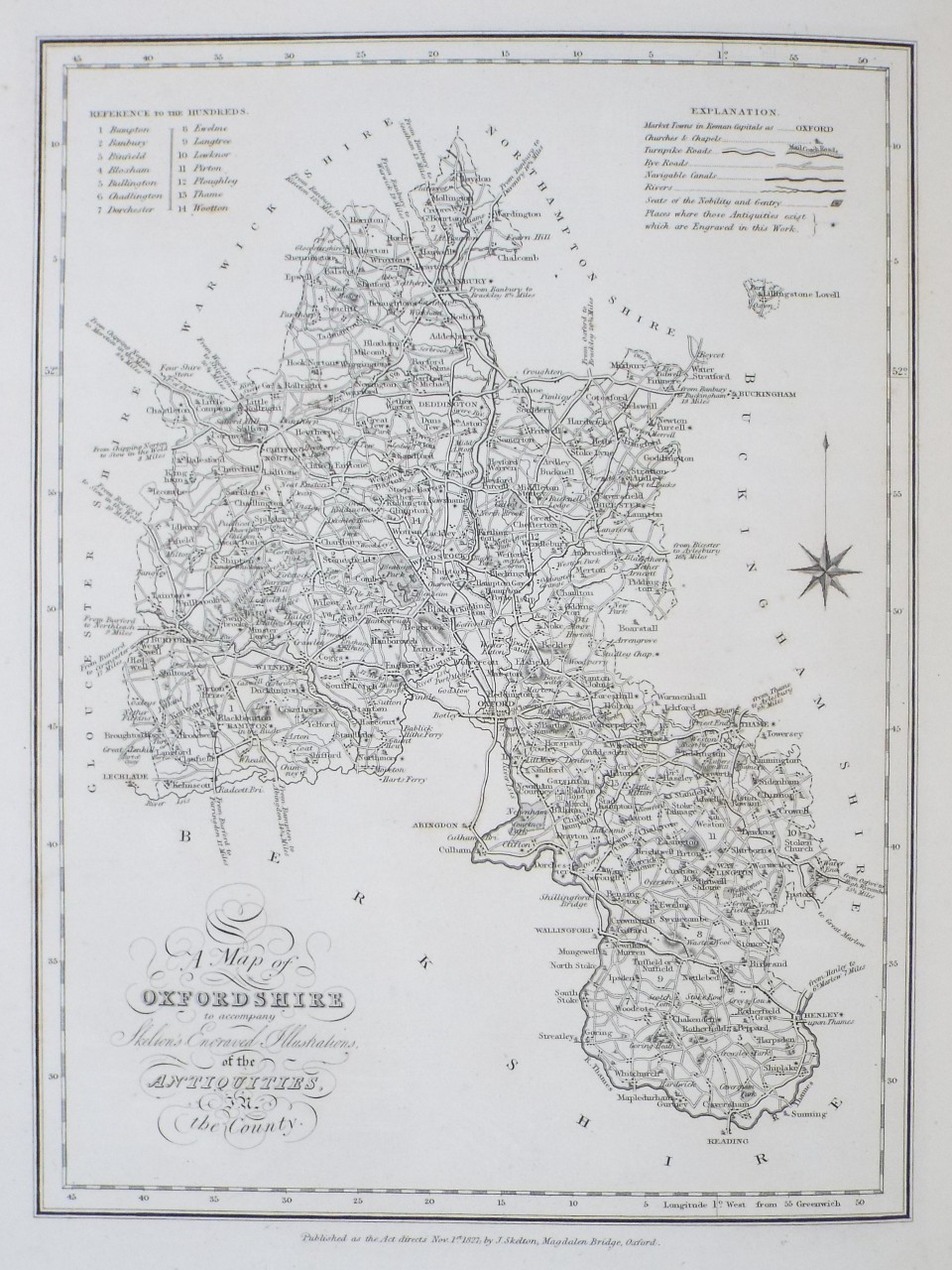 Map of Oxfordshire