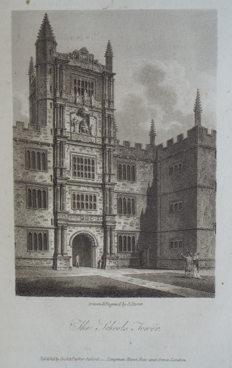 Print - The Schools Tower. - Storer