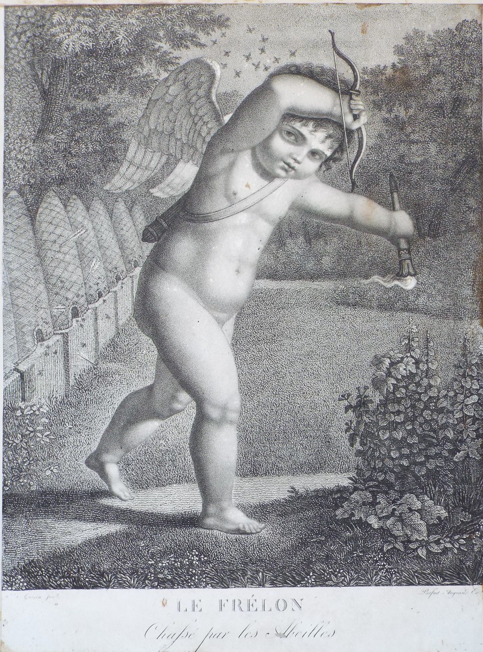 Stipple - Le Frelon Chasse par les Abeilles. - Augrand
