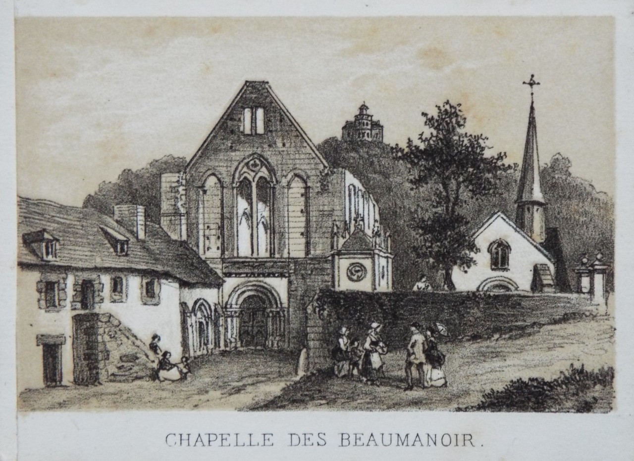 Lithograph - Chapelle des Beaumanoir.