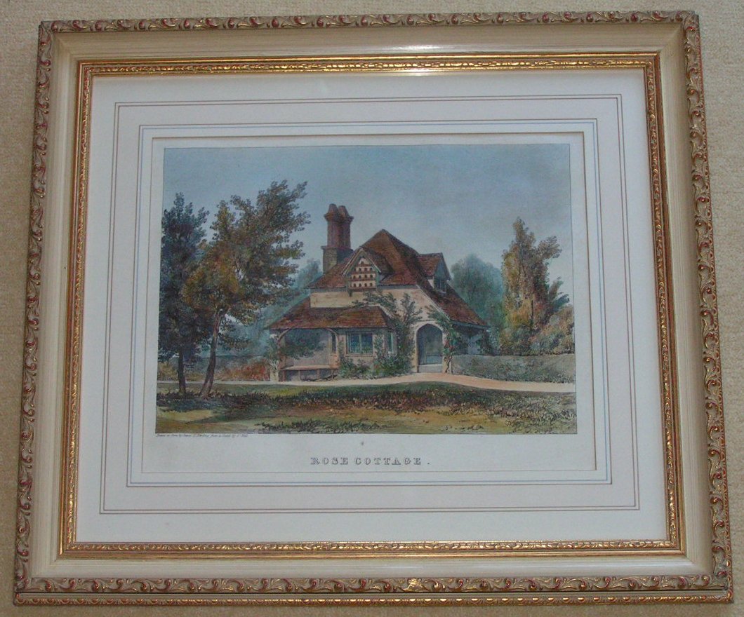 Lithograph - Rose Cottage - Harding