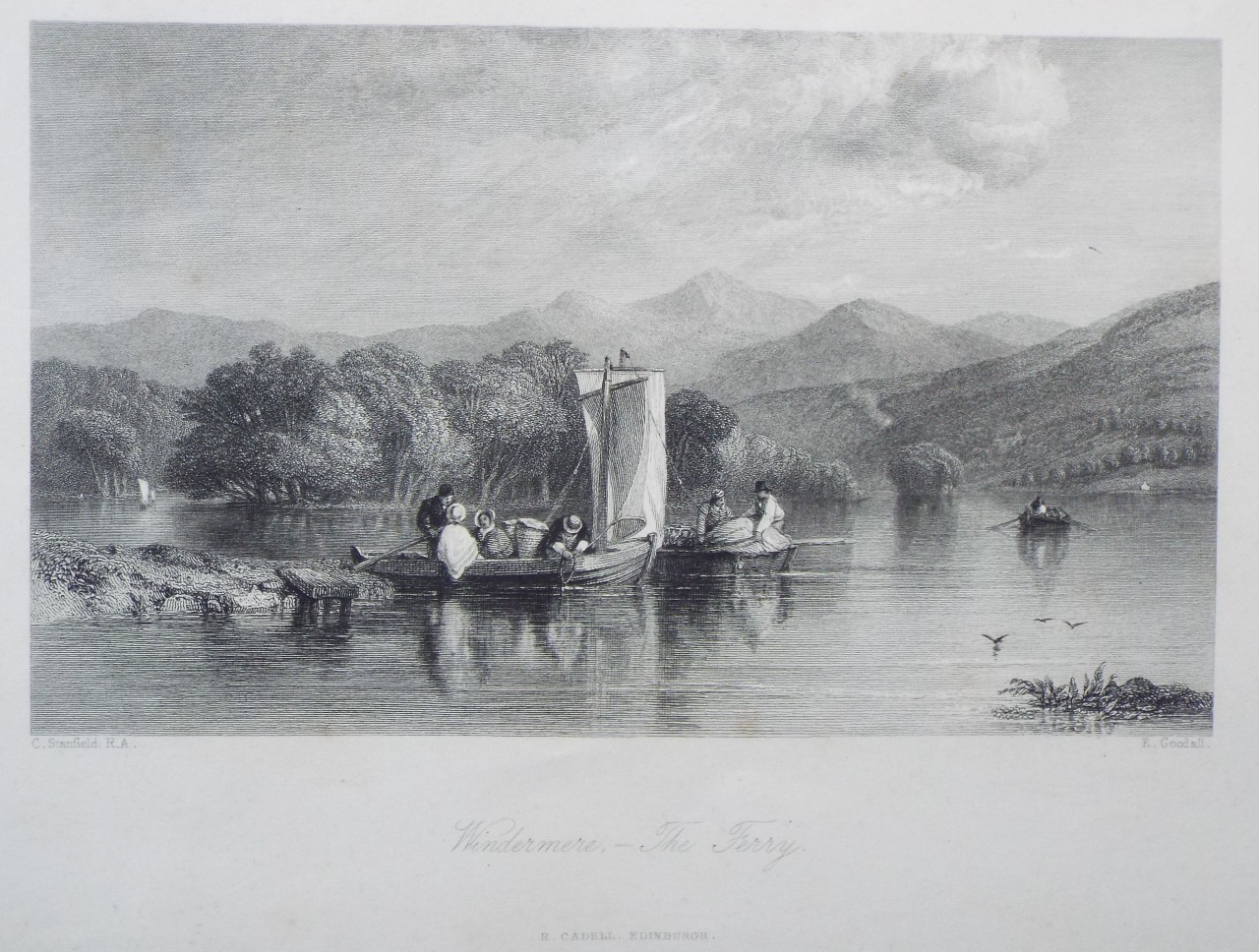 Print - Windermere, - The Ferry. - Goodall