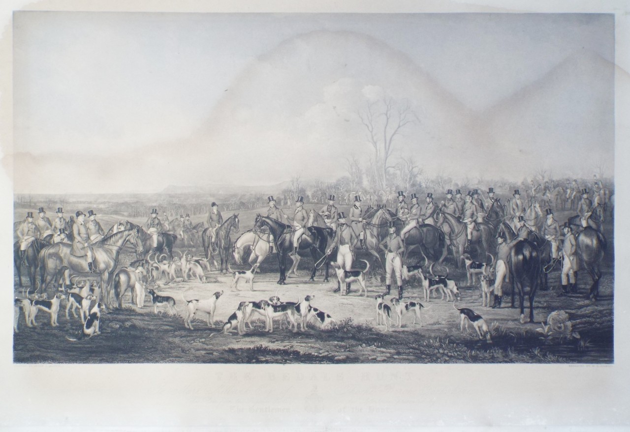 Aquatint - The Bedale Hunt. - Simmons