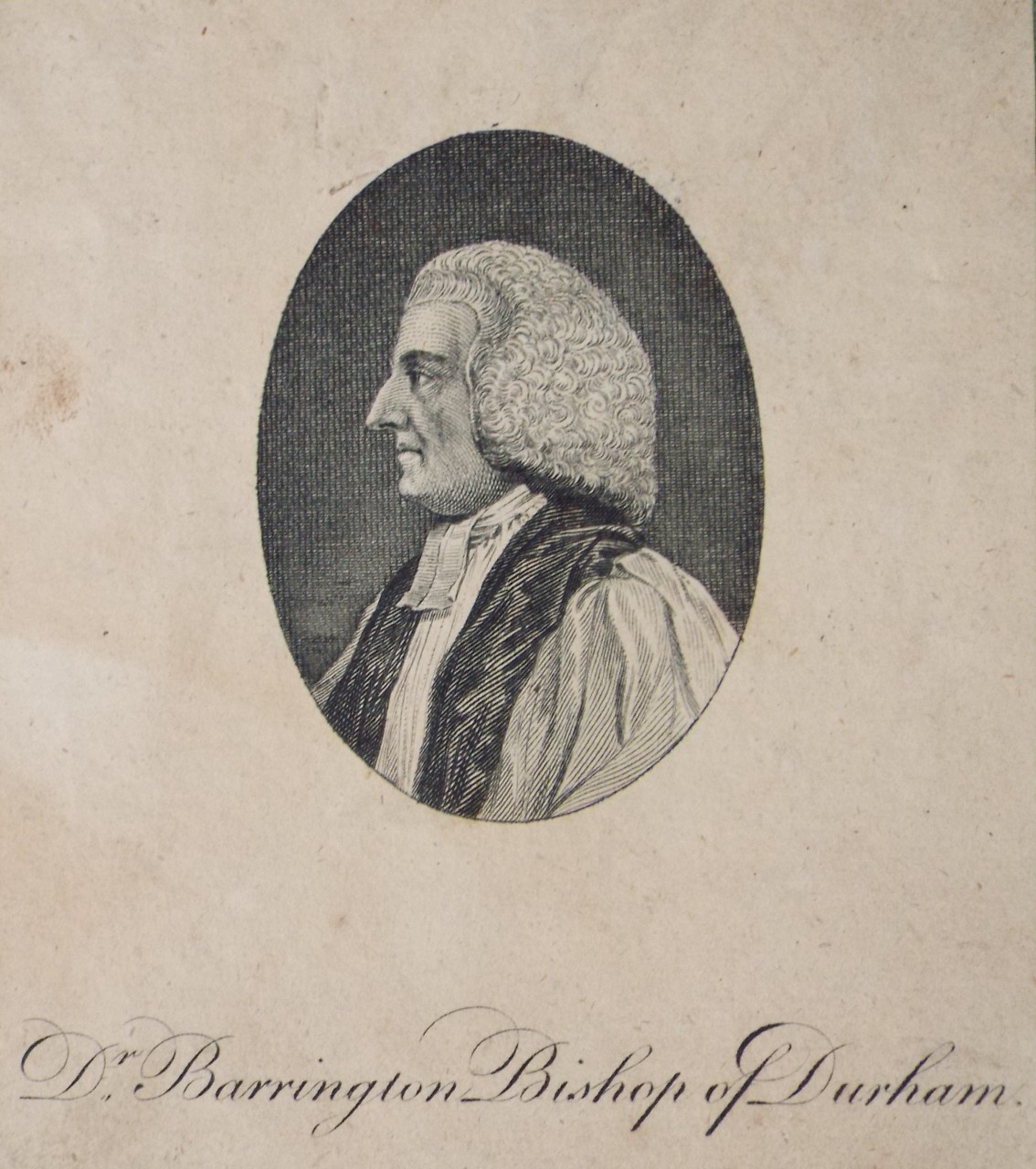 Print - Dr. Barrington Bishop of Durham.