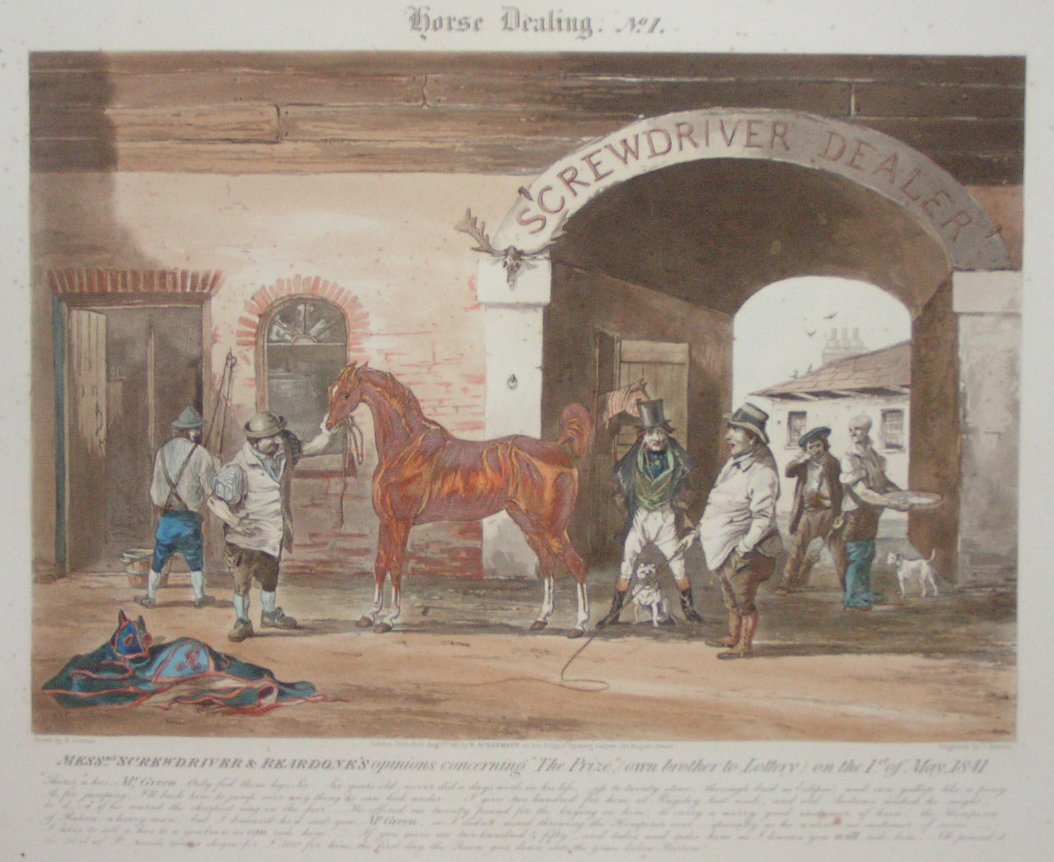 Aquatint - Horse Dealing No.1 - Harris