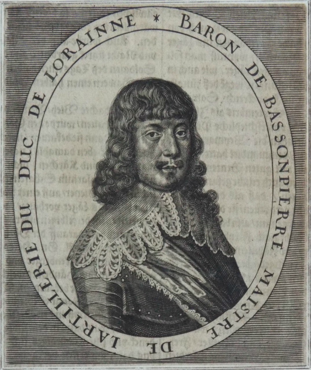 Print - Baron de Bassonpierre Maistre de Lartillerie du Duc de Lorrainne
