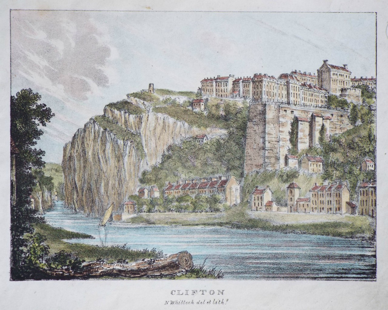 Lithograph - Clifton - Whittock