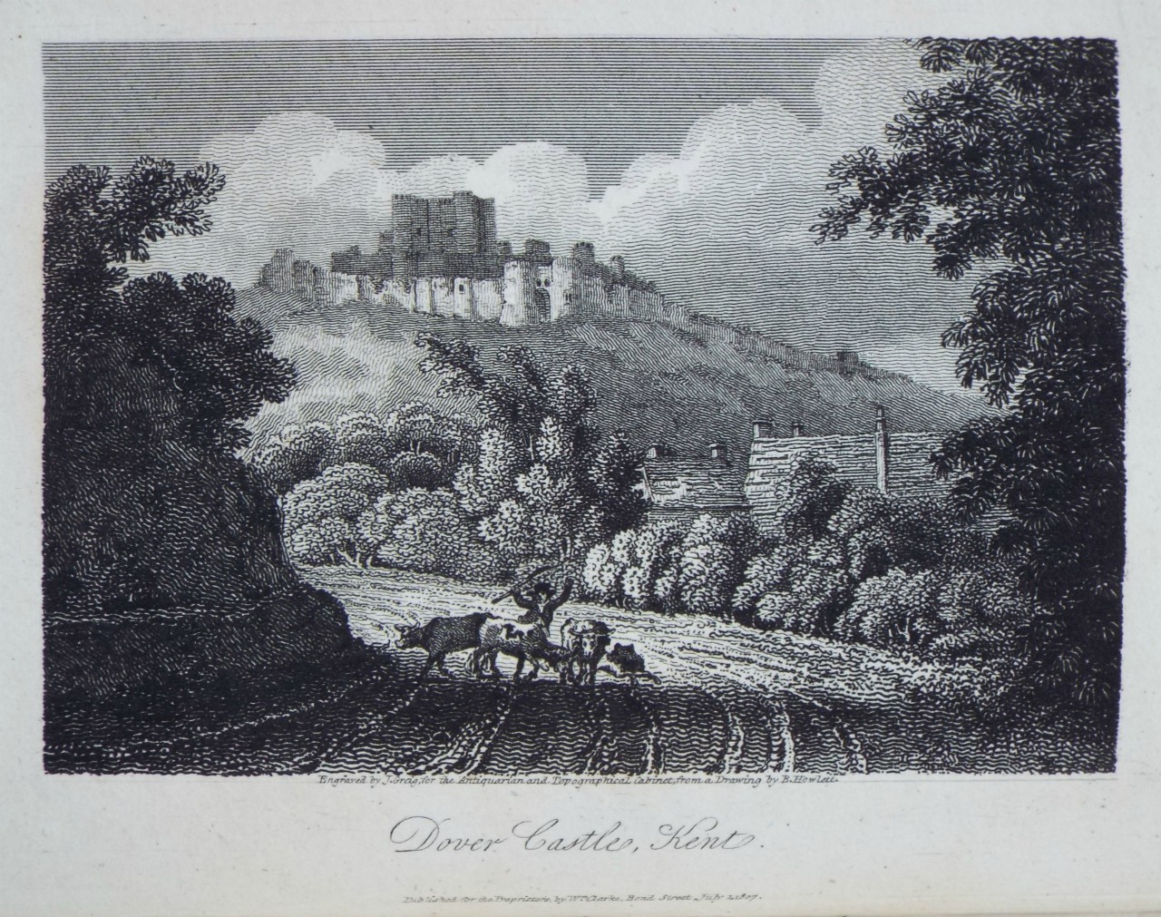 Print - Dover Castle, Kent. - Greig