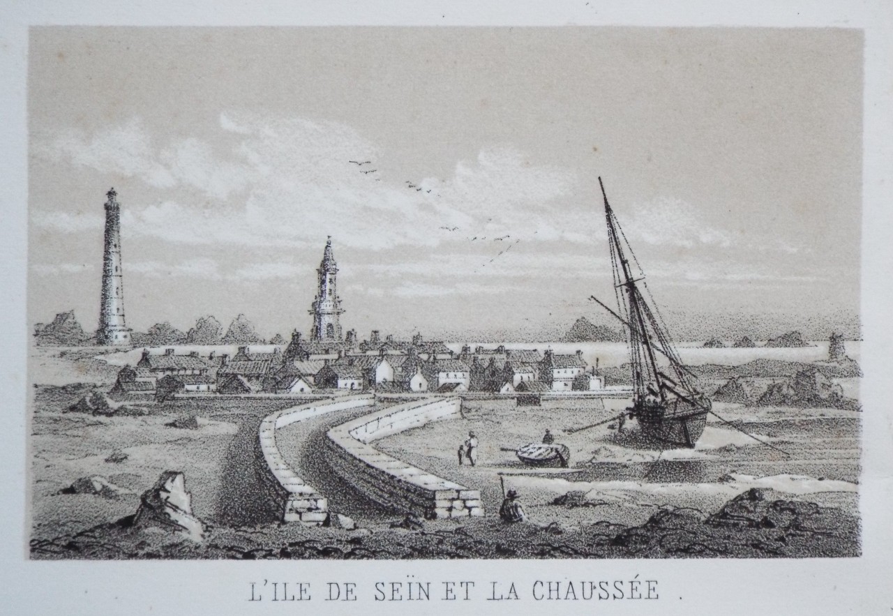 Lithograph - L'Ile de Sein et la Chaussee.