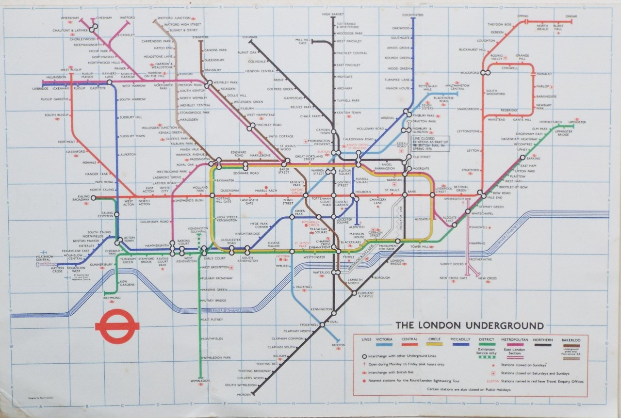 Map of London Underground - London Underground