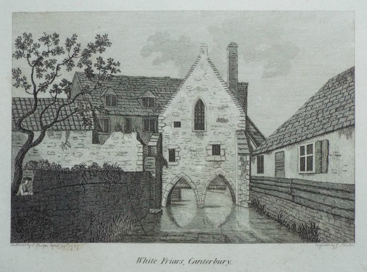 Print - White Friars, Canterbury. - Newton