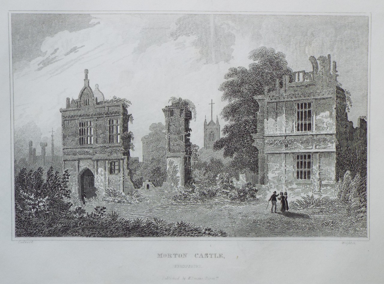 Print - Morton Castle, Shropshire. - 