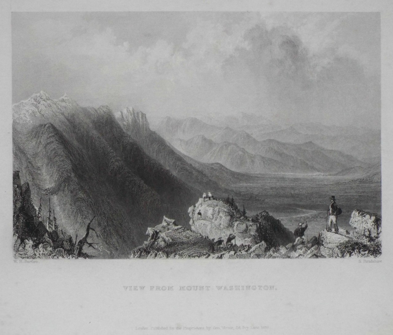 Print - View from Mount Washington. - Bradshaw