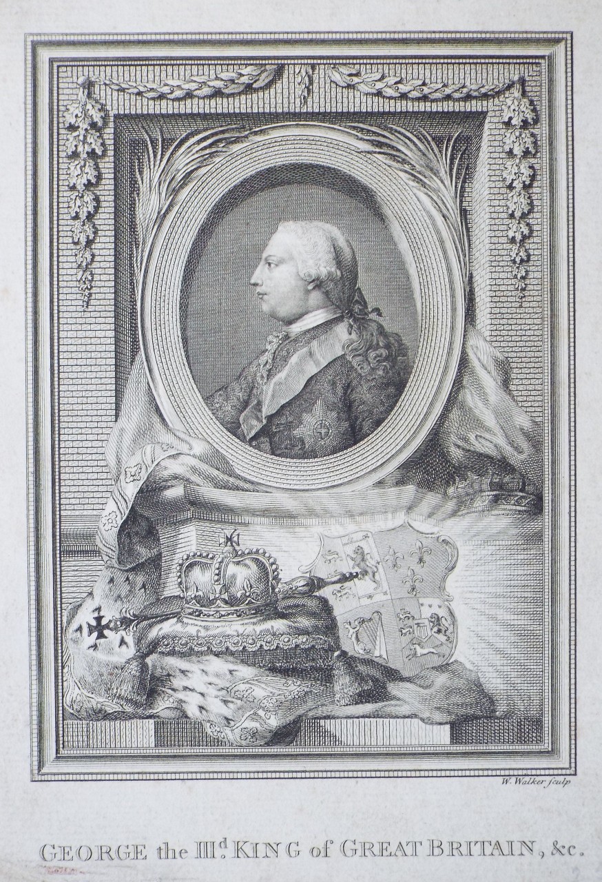 Print - George the IIId. King of Great Britain, &c. - Walker