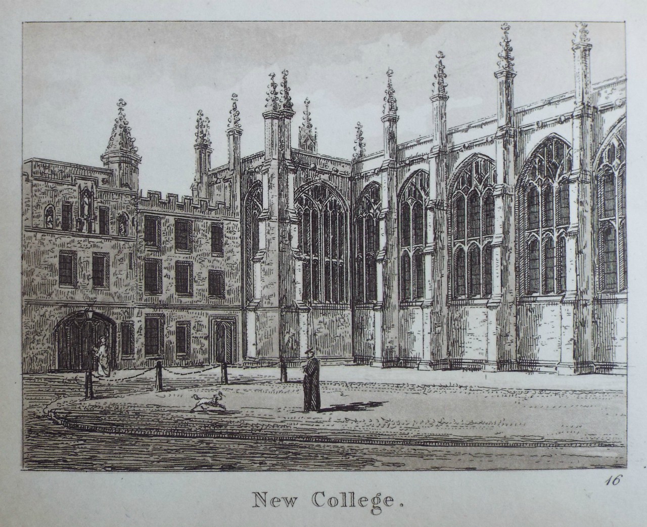 Aquatint - New College.