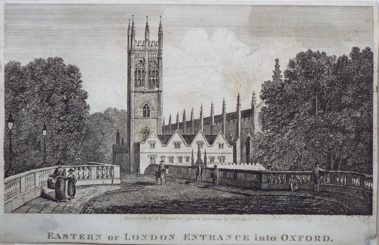 Print - Eastern or London Entrance into Oxford. - Wedgewood