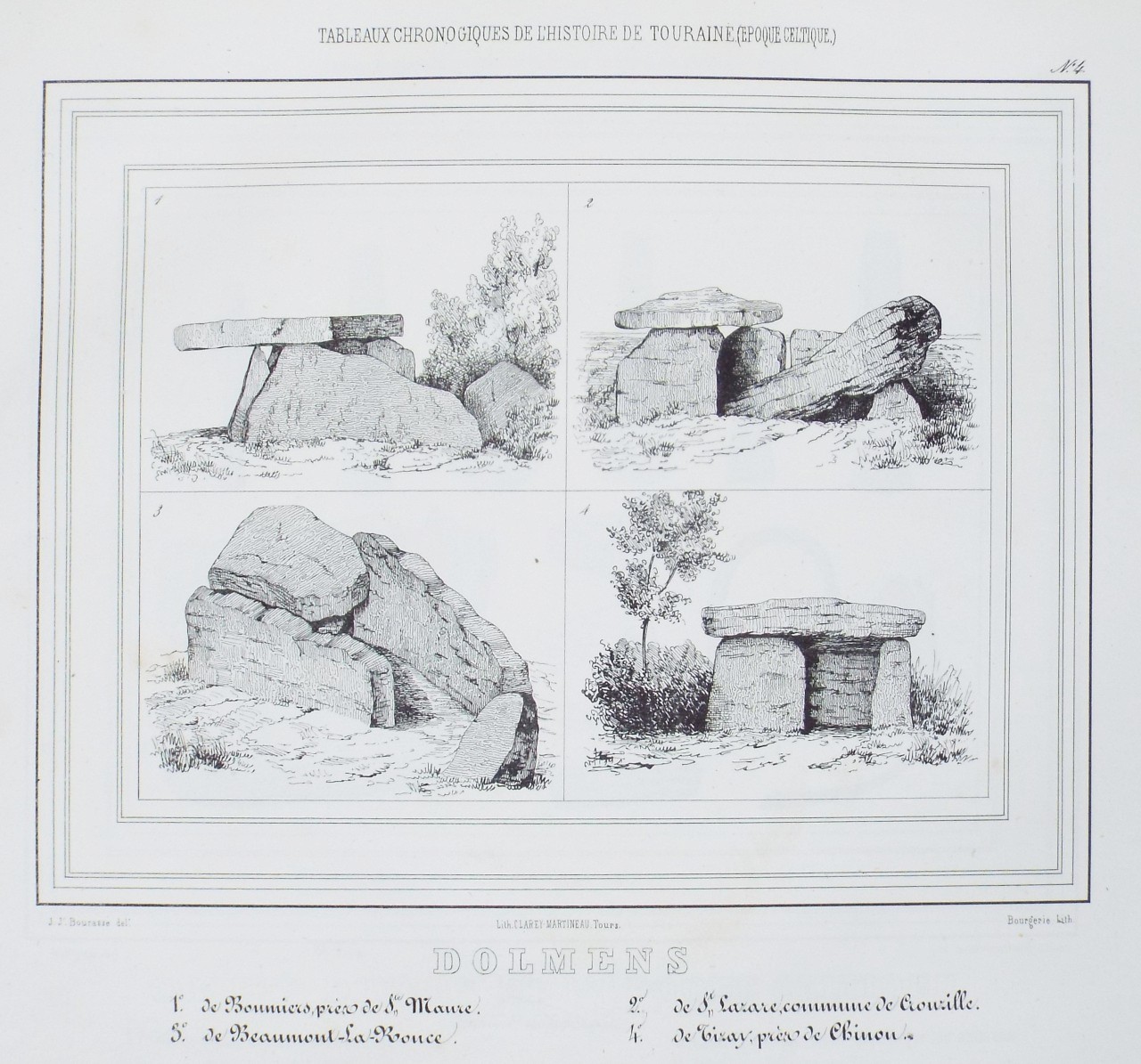 Lithograph - Dolmens