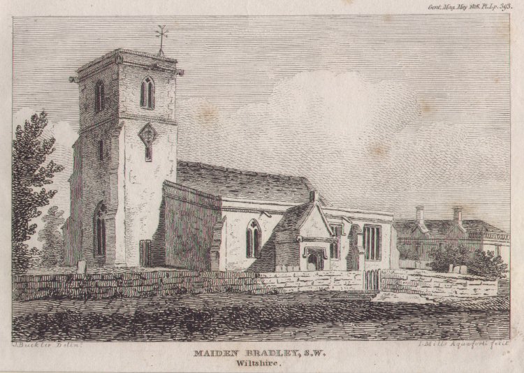 Print - Maiden Bradley, S.W. Wiltshire. - Mills