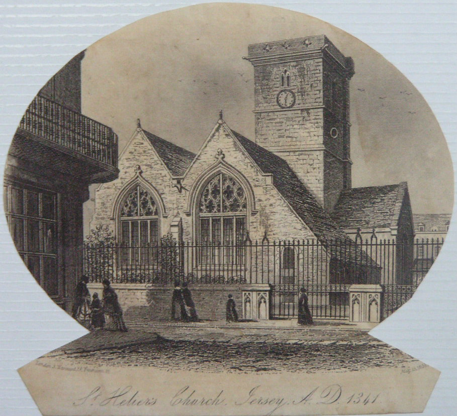Steel Vignette - St. Helier's Church, Jersey. A.D. 1341 - J