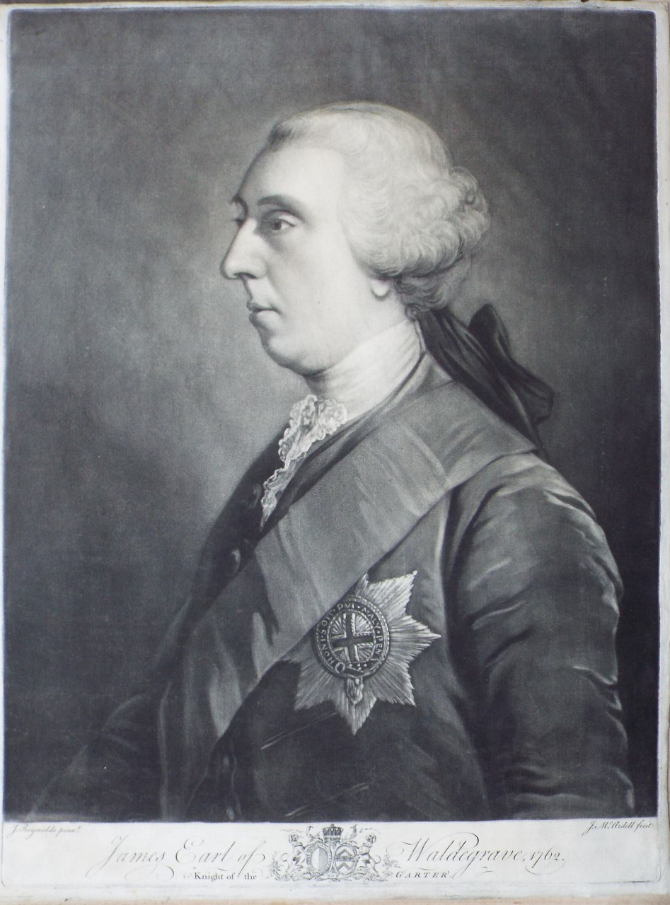 Mezzotint - James Earl of Waldegrave, 1762. - MacArdell